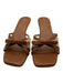 Beach by Matisse Shoe Size 7 Brown & Tan Leather & Straw Kitten Heel Sandals Brown & Tan / 7