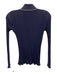 Theory Size P/XS Navy Wool Knit Long Sleeve Collared Top Navy / P/XS