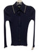 Theory Size P/XS Navy Wool Knit Long Sleeve Collared Top Navy / P/XS