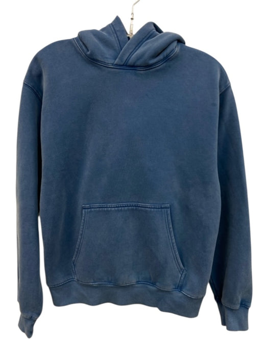 Aritzia Size Small Blue Cotton Blend Hoodie Long Sleeve Kangaroo Sweatshirt Blue / Small