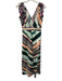 Red Carter Size S Multicolor Cotton Sleeveless A Line V Neck Midi Dress Multicolor / S