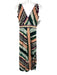 Red Carter Size S Multicolor Cotton Sleeveless A Line V Neck Midi Dress Multicolor / S