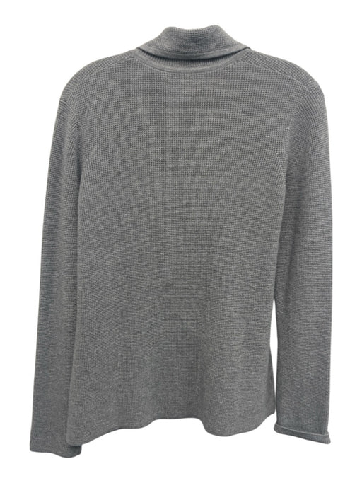 Kinross Size S Gray Cotton & Polyamide Long Sleeve Knit Single Button Cardigan Gray / S