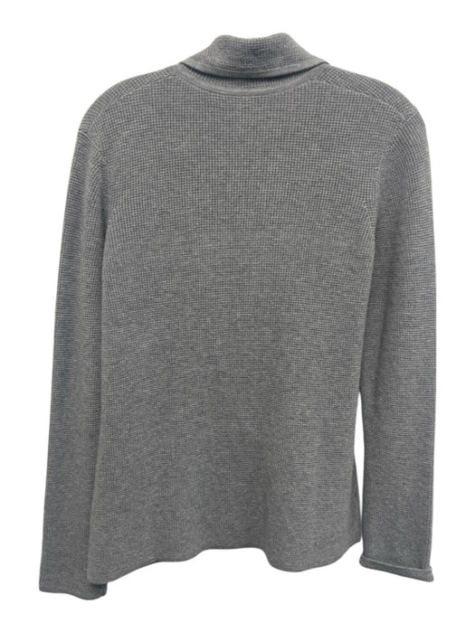 Kinross Size S Gray Cotton & Polyamide Long Sleeve Knit Single Button Cardigan Gray / S