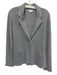Kinross Size S Gray Cotton & Polyamide Long Sleeve Knit Single Button Cardigan Gray / S