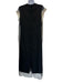 Dries Van Noten Size 36 Black & Multi Silk Sleeveless Floral Mesh Overlay Dress Black & Multi / 36