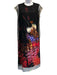 Dries Van Noten Size 36 Black & Multi Silk Sleeveless Floral Mesh Overlay Dress Black & Multi / 36