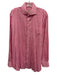 Peter Millar Size L White & Pink Cotton Plaid Button Down Long Sleeve Shirt White & Pink / L