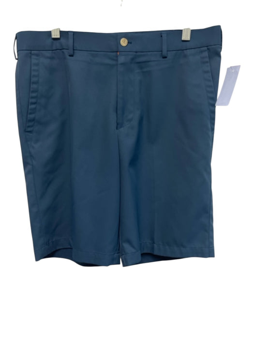 Peter Millar Size 33 Navy Blue Polyester Solid Men's Shorts Navy Blue / 33