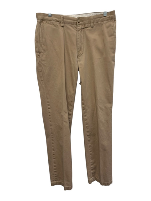 Polo Size 32 Beige Cotton Solid Men's Pants Beige / 32