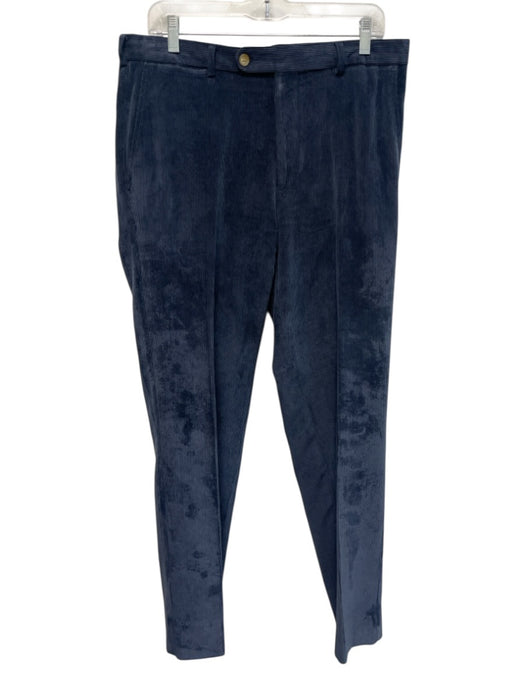 Peter Millar Size 33 Blue Polyethylene Solid Corduroy Men's Pants Blue / 33