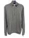 Lacoste Size L Gray Cotton Solid Quarter Zip Men's Jacket Gray / L