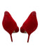 Sarah Flint Shoe Size 38.5 Red Suede leather Pointed Toe Stiletto Pumps Red / 38.5