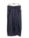 Giorgio Armani Size 42 Navy Blue Silk High Rise Wide Leg Belt loops Pants Navy Blue / 42