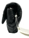 Tory Burch Black Leather Quilted Monogram Flap Closure Clutch Bag Black