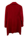 Sam Edelman Size M Red Polyester & Wool Buttons Flap Pockets Lapel Collar Coat Red / M