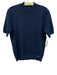 Elie. Elie Tahari Size M Blue Viscose & Polyester Short Sleeve Ribbed edges Top Blue / M