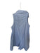 Maeve Size S Baby Blue Cotton Blend Collar Sleevless ruffle Pockets Romper Baby Blue / S