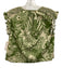 Alden Adair Size XS/M Green & White Cotton Shirred Floral Ruffles Short Set Green & White / XS/M