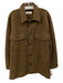 Buck Mason Size L Brown Cotton Blend Solid Button up Men's Jacket Brown / L