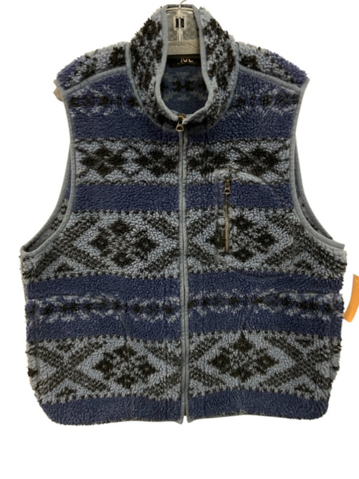 RRL Size XL Blue Synthetic Western Vest Men's Jacket Blue / XL