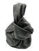 Bottega Veneta Black Leather Zip Close Handbag Knot Detail Dust Bag Incl. Bag Black / S