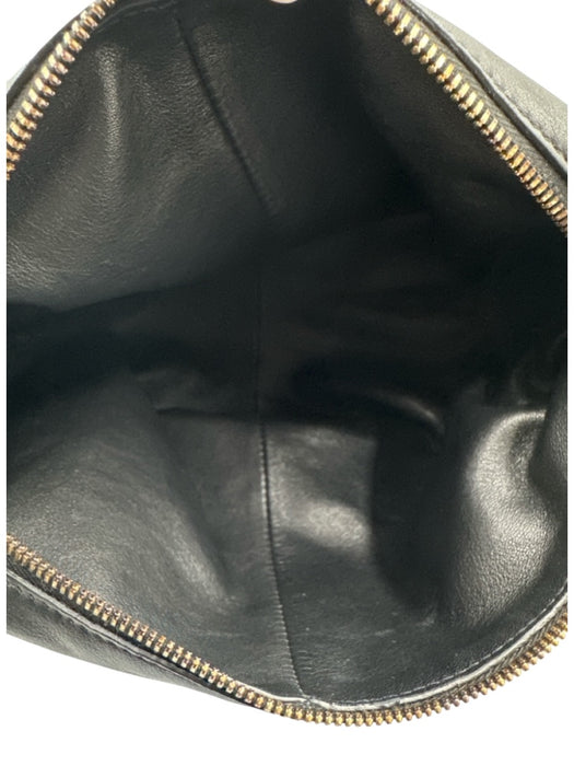 Bottega Veneta Black Leather Zip Close Handbag Knot Detail Dust Bag Incl. Bag Black / S