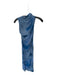 Zara Size XS Blue Polyester Mesh Tie Dye Rouched Maxi Dress Blue / XS