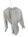 Hudson Size XS Cream Cotton Long Sleeve Pockets Buttons Mini Dress Cream / XS