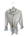 Hudson Size XS Cream Cotton Long Sleeve Pockets Buttons Mini Dress Cream / XS