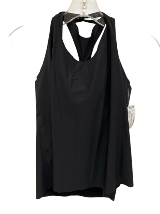 Athleta Size S Black Synthetic Cross Back Athletic Top Black / S