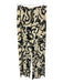 Dissh Size 6 Black & White Viscose Abstract Button Up & Collar Pants Set Black & White / 6
