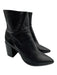 Tony Bianco Shoe Size 9.5 Black Leather Bootie Style Zip Up Pointed Toe Shoes Black / 9.5