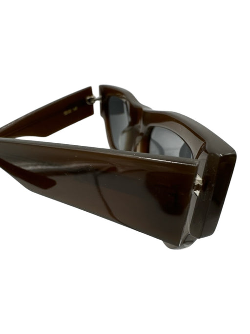 Vehla Brown Acetate Rectangular Sunglasses Brown