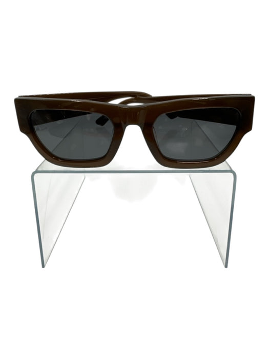 Vehla Brown Acetate Rectangular Sunglasses Brown