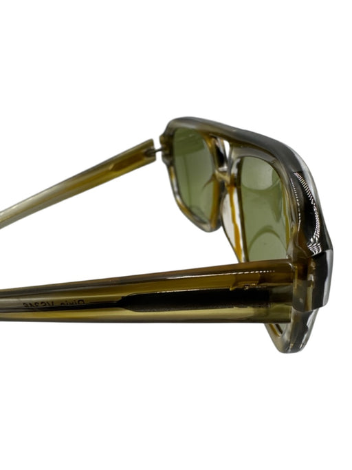 Vehla Green Acetate Aviator Flat Top Double nose bridge Sunglasses Green