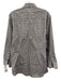 Eton Size M White & Gray Cotton Plaid Button Down Men's Long Sleeve Shirt White & Gray / M