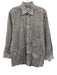 Eton Size M White & Gray Cotton Plaid Button Down Men's Long Sleeve Shirt White & Gray / M