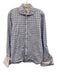 Ted Baker Size 16 White, Purple & Blue Cotton Plaid Men's Long Sleeve Shirt White, Purple & Blue / 16