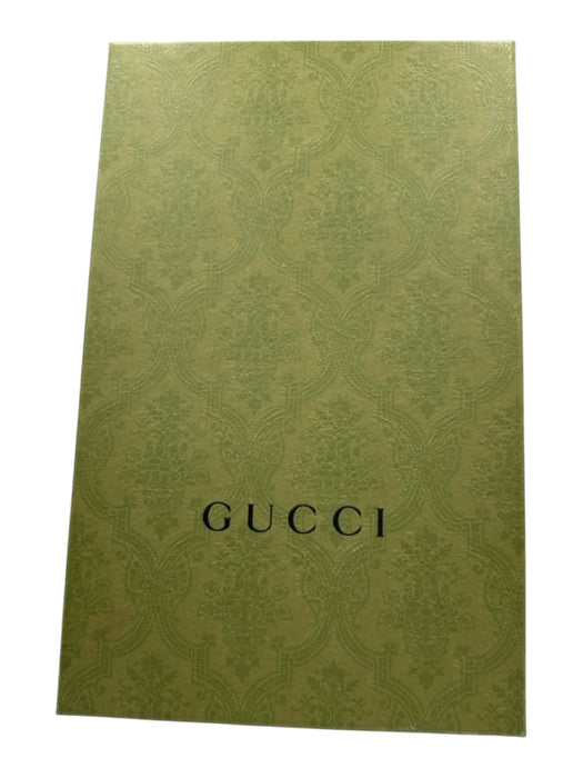 Gucci Shoe Size 38 Black Rubber embossed logo Block heel Sandals Black / 38