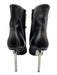 Off White Shoe Size 39 Black Leather Stiletto Metal Heel Side Zip Booties Black / 39