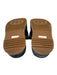 Gucci Shoe Size 36 Blue & Brown Canvas & Leather Slides Open Toe Sandals Blue & Brown / 36