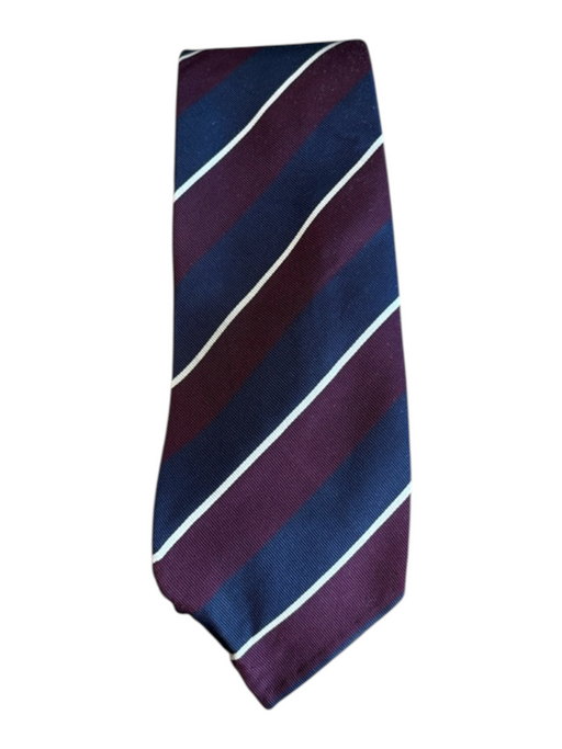 Sid Mashburn Red & Navy Silk Striped Men's Ties Red & Navy