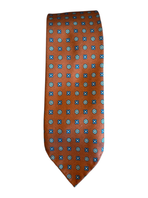 Sid Mashburn Orange Silk Floral Men's Ties Orange