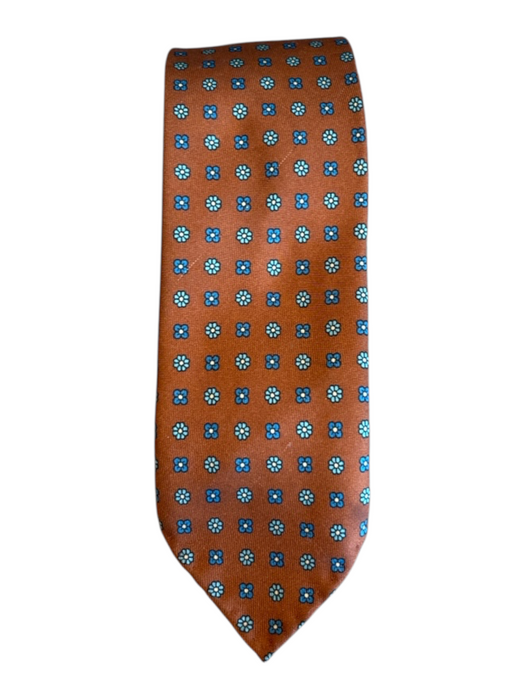 Sid Mashburn Orange Silk Floral Men's Ties Orange