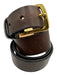 Sid Mashburn Brown Leather Solid Men's Belt Brown