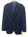 Sid Mashburn Navy Blue Wool Solid 2 Button Men's Blazer Navy Blue / 50