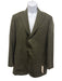 Sid Mashburn Olive Green Wool Solid 3 button Men's Blazer Olive Green / Est 50