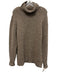 Altea Size Est XL Brown & White Cashmere Turtle Neck Men's Sweater Brown & White / Est XL