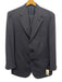 Sartoria Vestrucci Navy Blue Wool Blend Solid Side Tabs Men's Suit Navy Blue / Est 36
